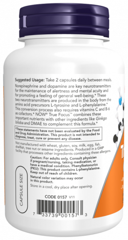 NOW True Focus, 90 капсул