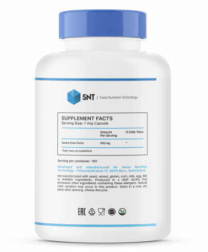 SNT Taurine, 180 капсул