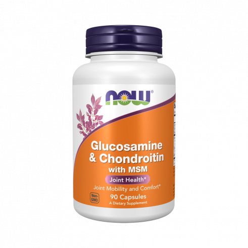 NOW Glucosamine &amp; Chondroitin with MSM, 90 капсул