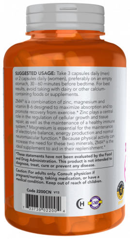 NOW ZMA, 180 капсул