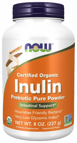 NOW Inulin, Инулин - пребиотик, 227 грамм