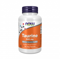 NOW Taurine 500 mg, Таурин 500 мг, 100 капсул